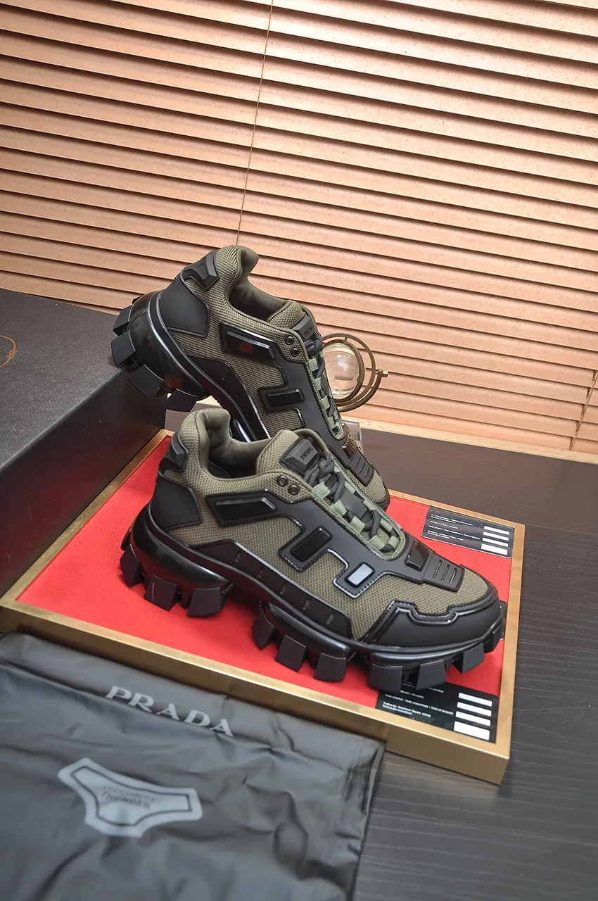 Men's shoes 💰620💶[PRADA] Top original items, new seasonal styles, high quality original items, top original breathable fabric + imported glue, imported stretch fabric inside with original cowhide foot pads, original air cushion outsole! Quality guaranteed! Code 38-45 (45 customized)